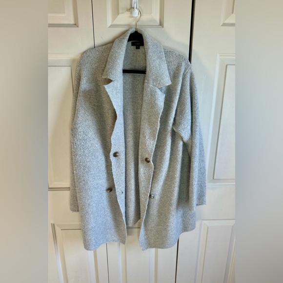 J Crew Boucle Wool Blend Double Breasted Sweater Blazer - XL - Picture 2 of 6